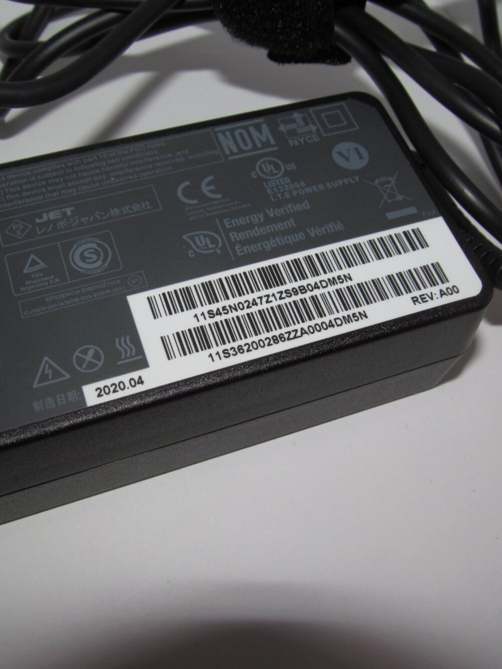 Lenovo 90W AC Laptop Charger 20V 4.5A ADLX90NLC2A 36200287 45N0483 Tested Works